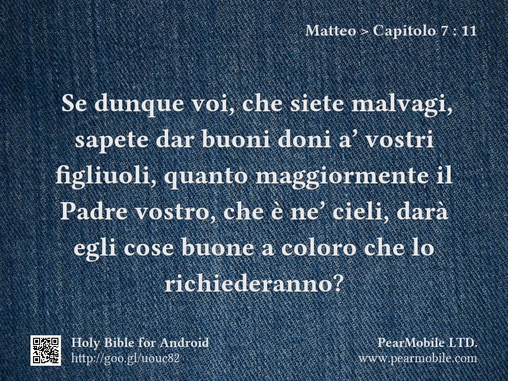 Matteo, Capitolo 7:11